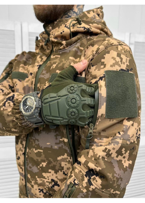 Демісезонна тактична куртка піксель