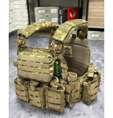 Тактический бронежилет (плитоноска) ASDAG с 4 точками сброса — модульный, Cordura 1000D