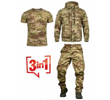 Тактичний костюм defender мультикам + футболка мультик