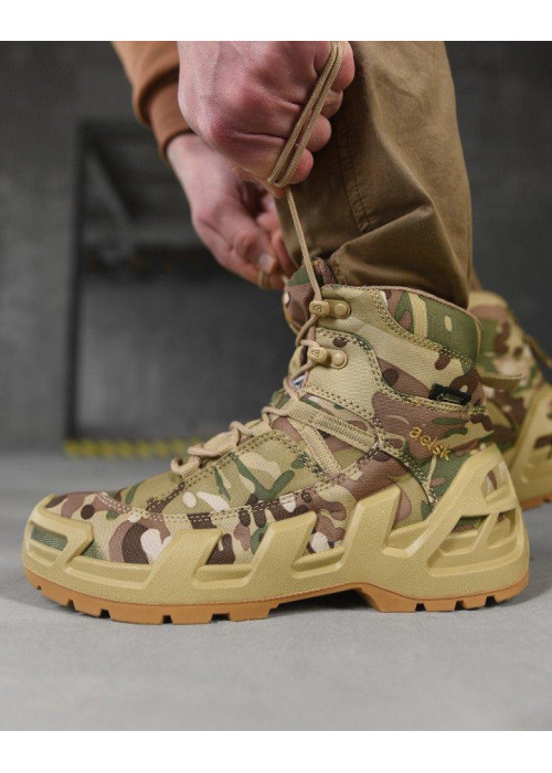 Тактичні черевики aeisk gore tex з нубука та Cordura з мембраною DryTex мультикам