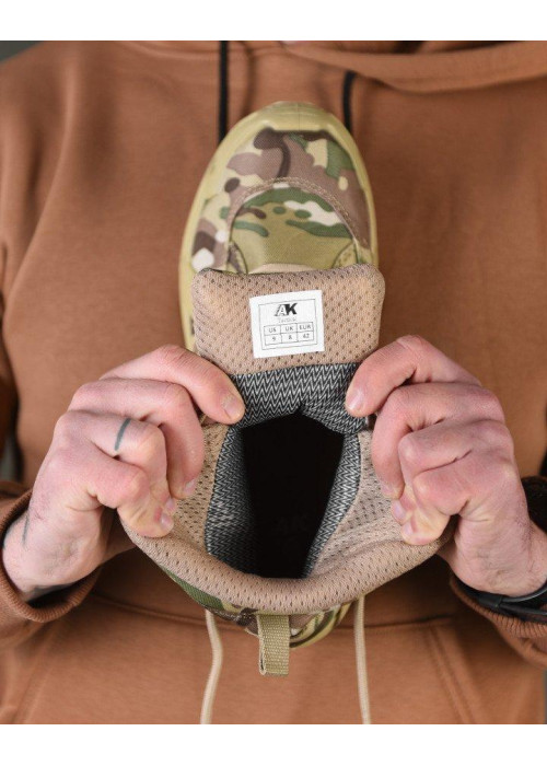 Тактичні черевики aeisk gore tex з нубука та Cordura з мембраною DryTex мультикам