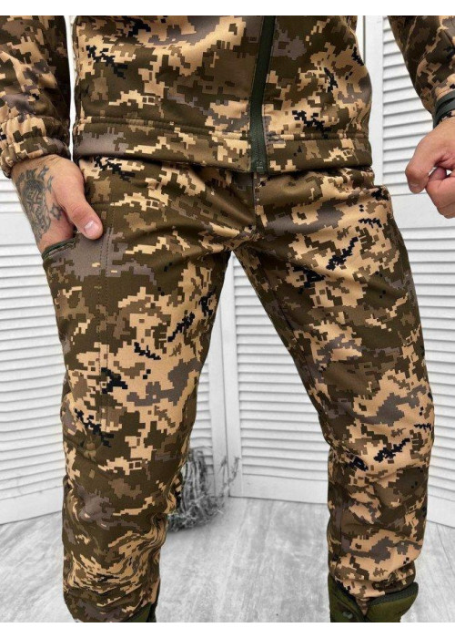 Демісезонний тактичний костюм Softshell PERODIZATION Армійський костюм Піксель
