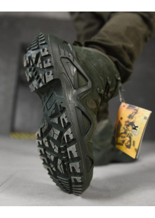 Тактичні черевики AK Tactical  з мембраною,  на поліуретановій підошві , Олива