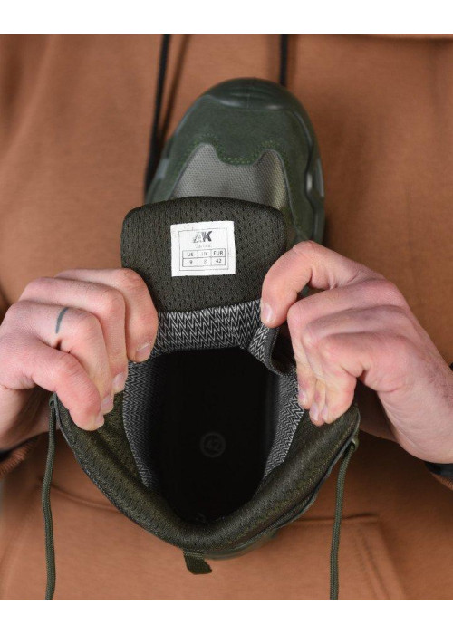Тактичні черевики AK Tactical  з мембраною,  на поліуретановій підошві , Олива