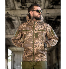 Демісезонна тактична куртка SOFT-SHELL Піксель (Корд)