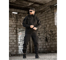 Тактичний костюм софтшел BANDIT чорний