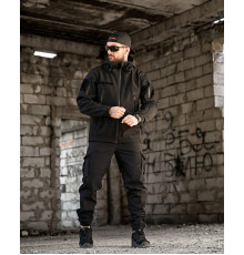 Тактичний костюм софтшел BANDIT чорний