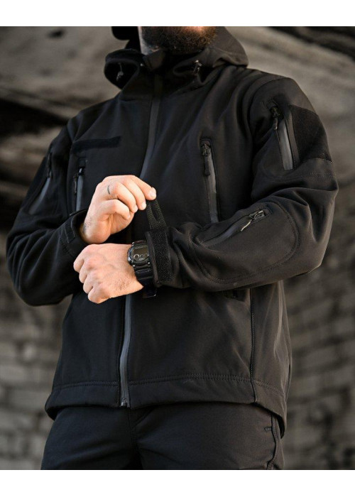 Тактичний костюм софтшел BANDIT чорний