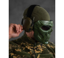 Активні тактичні навушники Tactical 6S oliva 
