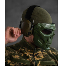 Активні тактичні навушники Tactical 6S oliva 