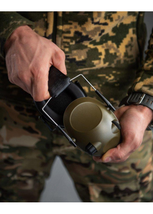 Активні тактичні навушники Tactical 6S oliva 
