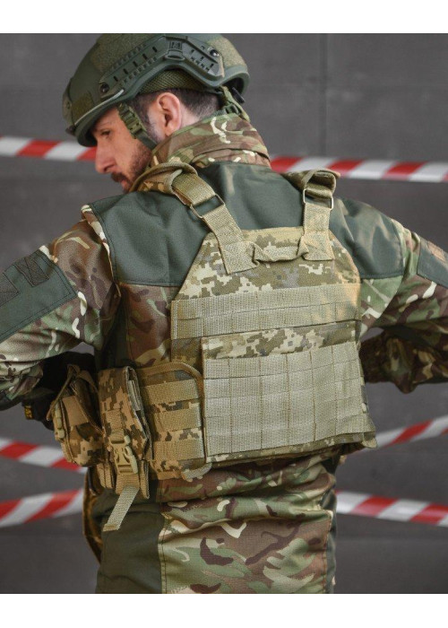 Плитоноска 4 швидкі скидання Cordura піксель НП5128