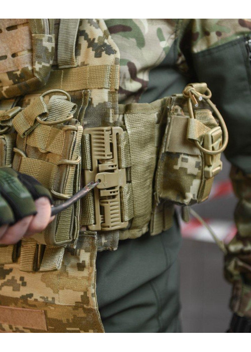 Плитоноска 4 швидкі скидання Cordura піксель НП5128