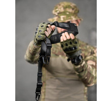 Двоточковий ремінь для зброї Militex  cordura чорний