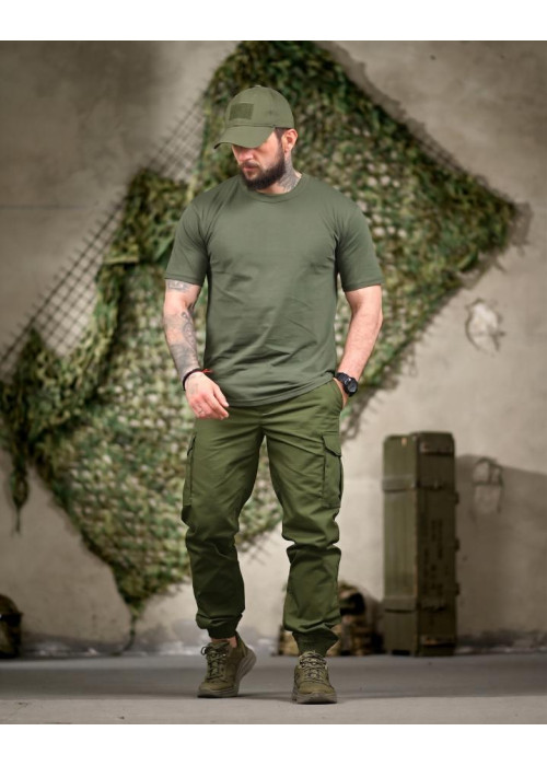 Літній тактичний комплект 3в1 BANDIT військовий комплект Олива