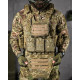 Тактична плитоноска 4 швидкі скидання з напашником Cordura