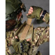 Тактична плитоноска 4 швидкі скидання з напашником Cordura