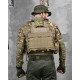 Плитоноска з напашником 4 швидких скидання Cordura мультикам