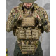 Плитоноска з напашником 4 швидких скидання Cordura мультикам