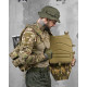 Плитоноска з напашником 4 швидких скидання Cordura мультикам