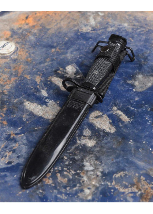Штик-ніж із чохлом M&P total Чорний