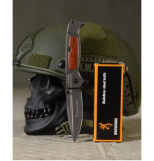 Ніж складаний Browning wood Коричневий