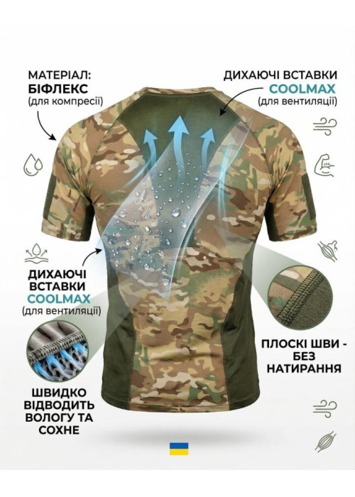 Компресійна потовідводна футболка Elit Force SSO мультикам