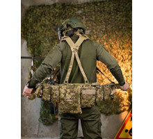 Розвантажувальний пояс РПС 7.62 (піксель) у комплекті — Cordura 500D, MOLLE, анатомічний