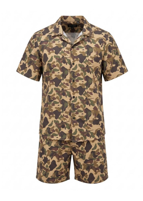 Літній військовий комплект Oblivion Camo Palm: тактичний костюм із софт поліестеру для туризму, полювання