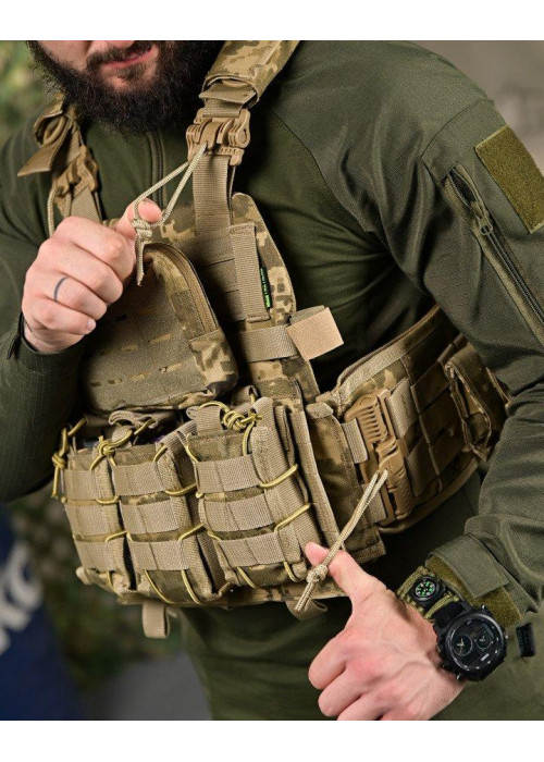 Тактична плитоноска 7.62 Піксель із 
