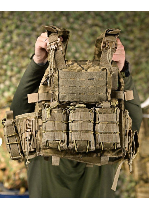 Тактична плитоноска 7.62 Піксель із 