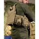Тактична плитоноска Cordura Піксель із 4 точками швидкого скидання та напашником: 1000D, 7 підсумків, плити 25х30 см