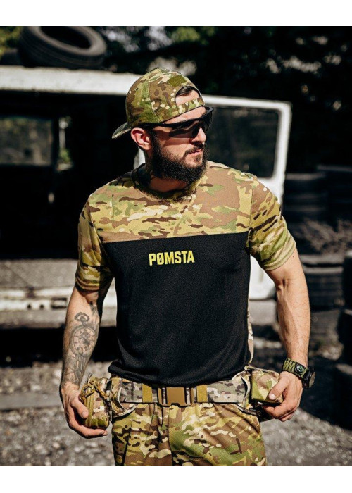Літній мілітарі комплект POMSTA TDF: футболка і шорти з Coolmax, 100% поліестер, вільний крій, повномірні розміри