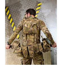 Розвантажувальний пояс РПС Attack Мультикам у зборі: Cordura 500D, 4 підсумки, аптечка, сумка скидання