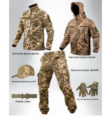 Тактичний костюм Softshell 6в1 ПІКСЕЛЬ
