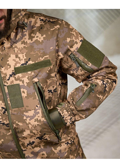 Тактичний костюм Softshell 6в1 ПІКСЕЛЬ