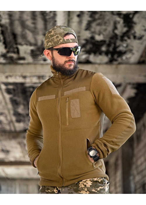 Тактичний флісовий кофта койот PATRIOT
