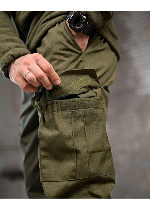 Тактичний костюм FENIX олива — флісовка + штани, тактична форма Polar fleece + ріп-стоп, військовий костюм для служби
