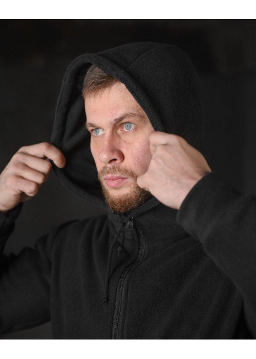 Флісовий спортивний костюм чорний