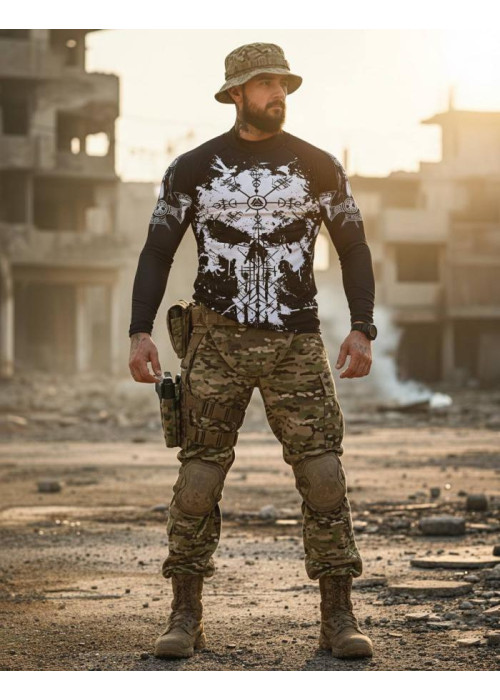 Мілітарі рашгард Punisher