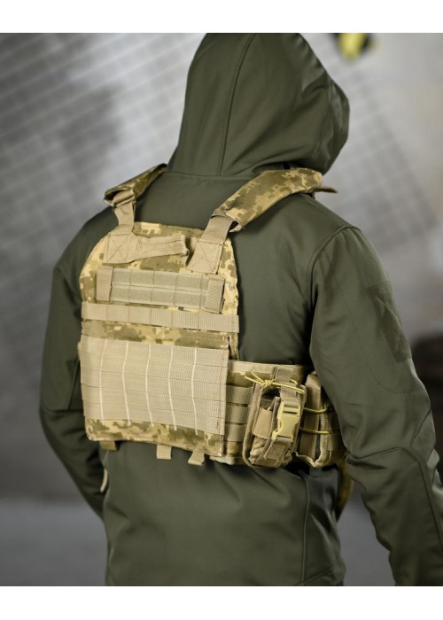 Плитоносій 4 швидких скидання з нашивкою 7.62 піксель