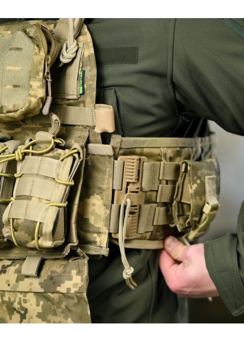 Плитоносій 4 швидких скидання з нашивкою 7.62 піксель