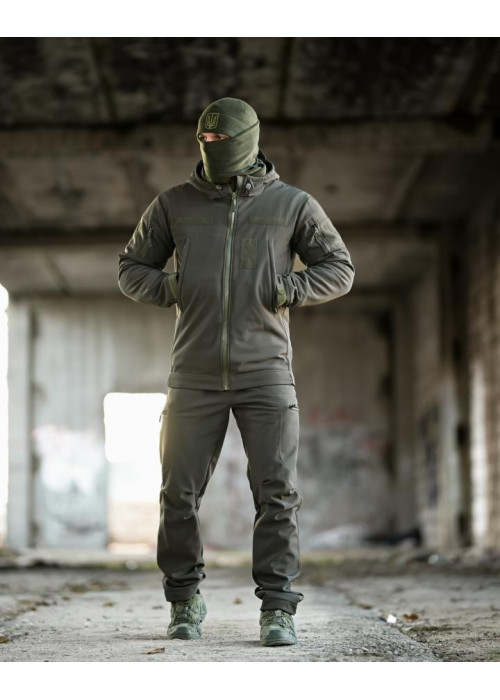 Тактичний костюм Softshell 5в1 LUNAR олива