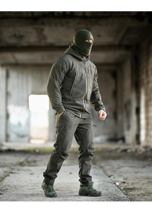Тактичний костюм Softshell 5в1 LUNAR олива