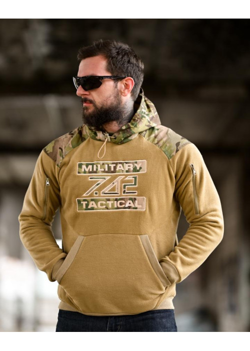 Флісова худі 7.62 Military Tactical Койот