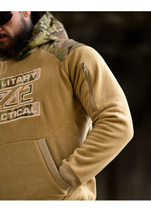 Флісова худі 7.62 Military Tactical Койот