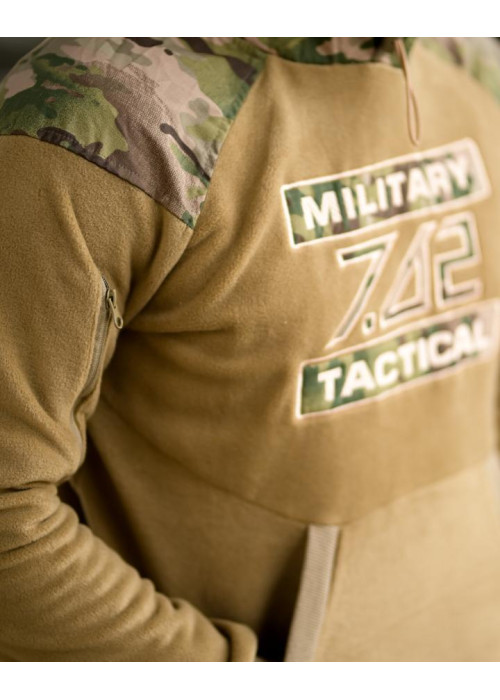 Флісова худі 7.62 Military Tactical Койот