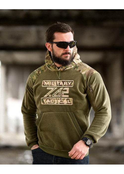 Флісова худі 7.62 Military Tactical oliva