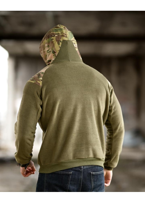 Флісова худі 7.62 Military Tactical oliva