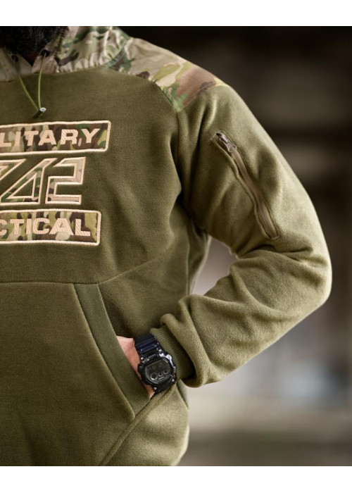 Флісова худі 7.62 Military Tactical oliva
